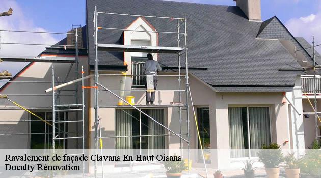 Transformez l'apparence de votre bâtiment avec un ravaleur Clavans En Haut Oisans d'expérience de chez Duculty Rénovation