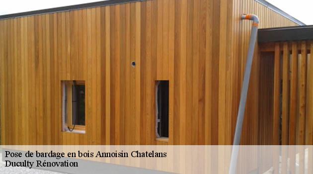 Obtenez un devis pose de bardage en bois Annoisin Chatelans transparent avec Duculty Rénovation