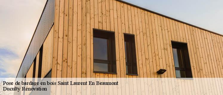 Confiez à l’entreprise pose de bardage en bois Duculty Rénovation vos travaux à Saint Laurent En Beaumont