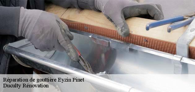 Obtenez un devis réparation de gouttière Eyzin Pinet précis avec Duculty Rénovation