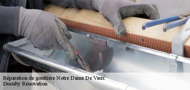 Bénéficiez d’un prix réparation de gouttière Notre Dame De Vaux abordable avec Duculty Rénovation