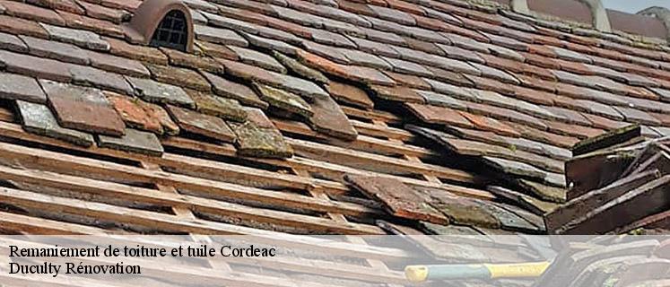 À Cordeac vous pouvez planifier votre remaniement de toiture Cordeac en toute sérénité avec Duculty Rénovation