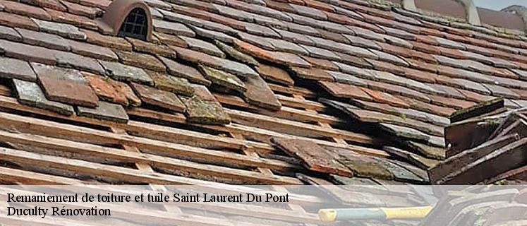 Remaniement tuile et toiture pas cher à Saint Laurent Du Pont